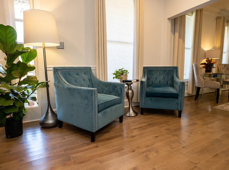 The patient lounge at The Smile Company